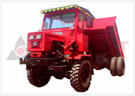 Electronic Starter Articulated Tipper Truck , Articulated Haul Truck Red Color supplier