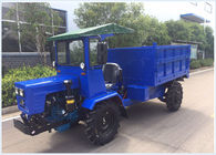 Blue Mini Off Road Dump Truck 18HP ATV For Farm 4WD Full Hydraulic Steering supplier