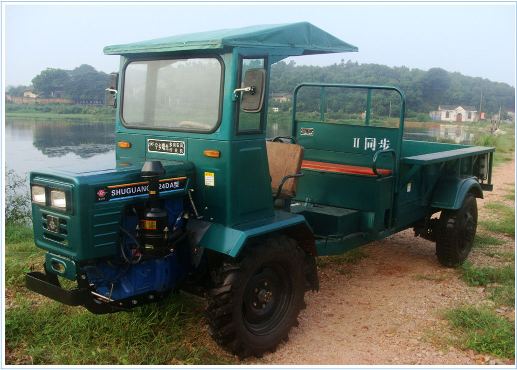 Light Weight Diesel Dump Truck , 4WD 2 Ton Dump Truck For Oil Palm Plantation supplier