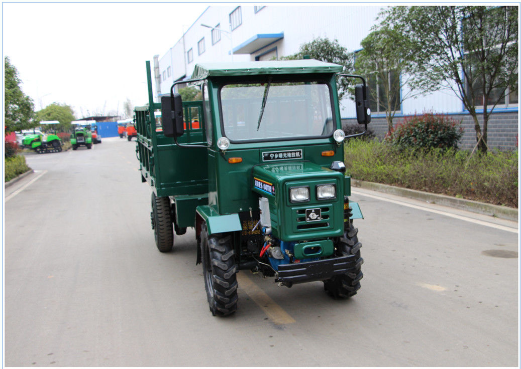 Green Color Farm Tractor Dump Truck Articulated Chassis 4500*1580*1970mm Dimension supplier