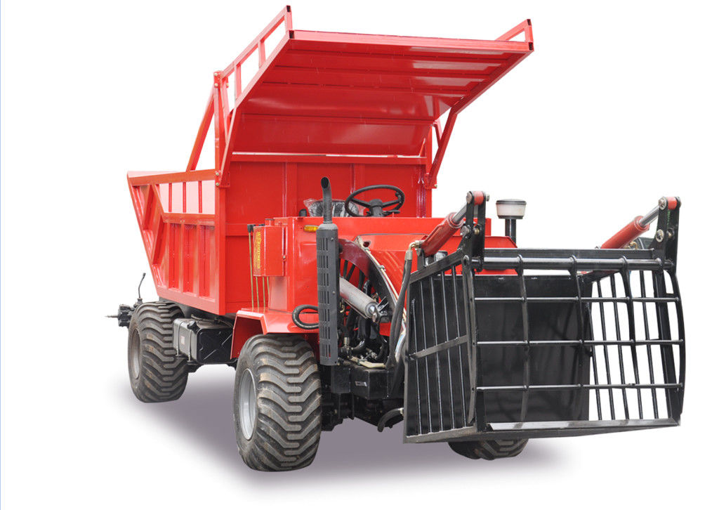Compact 95HP 6 Ton Tipper Truck With Front Loader Full Hydraulic Steering supplier