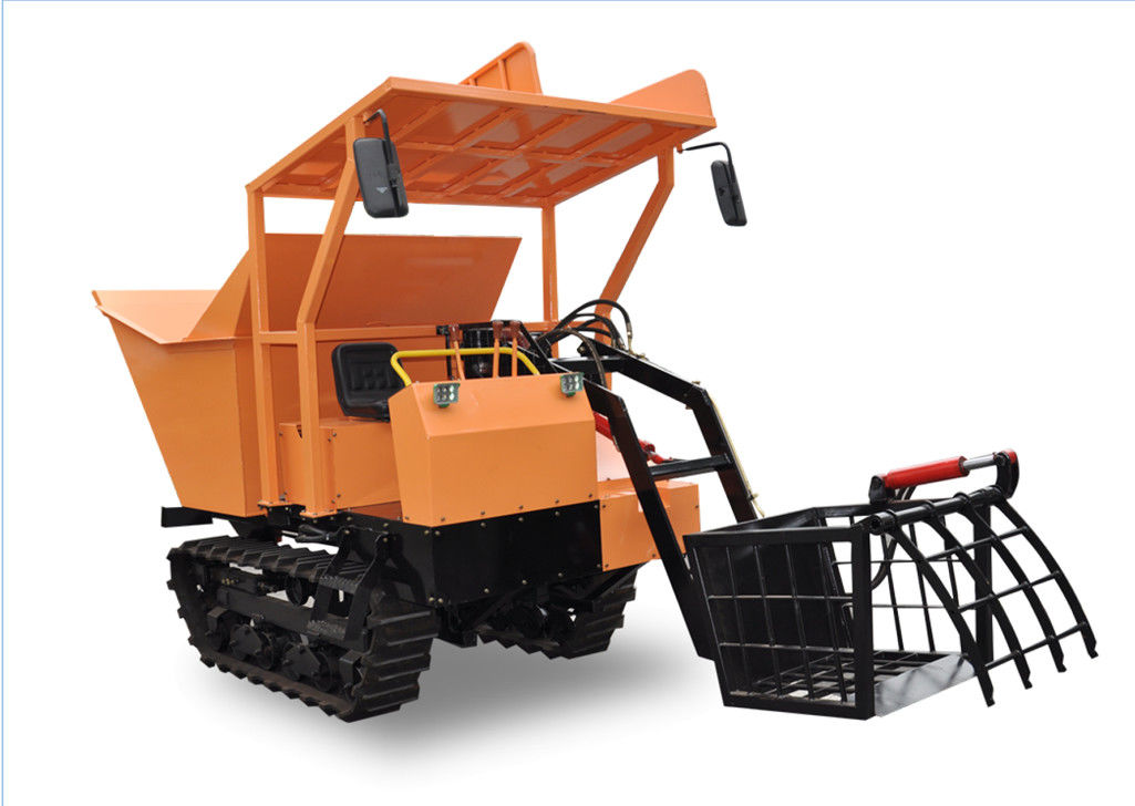 HST Auto Control Drive Mini Crawler Dumper Suitable For Dry Rice Paddy Field track loader supplier