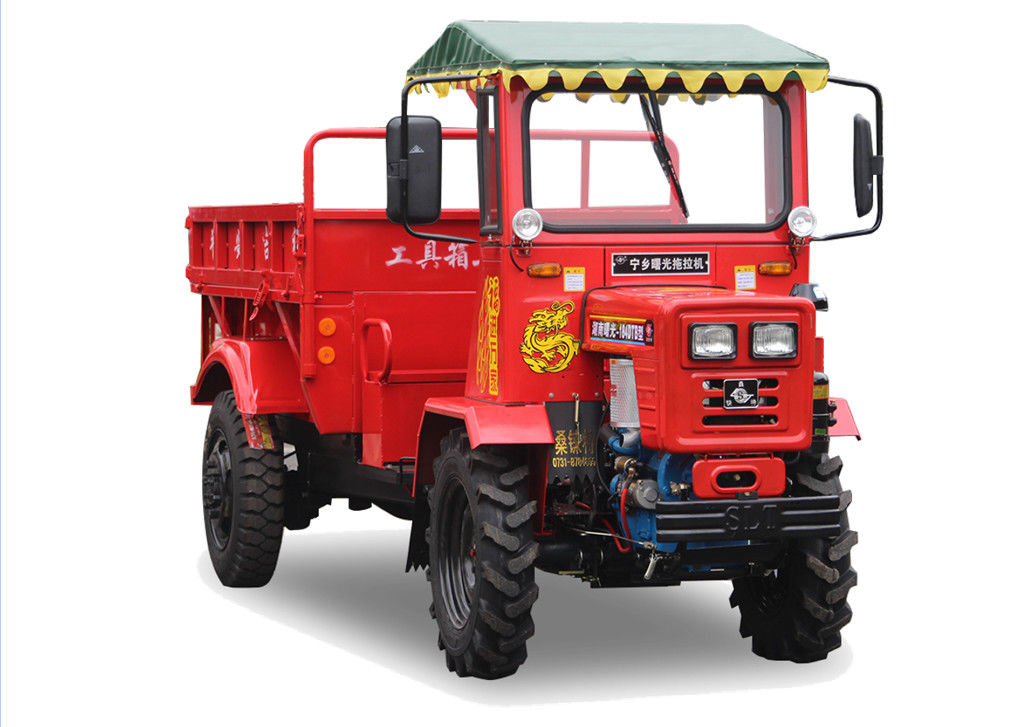 Easy To Drive Light Duty Tractor Dumper With Customized Cargo Box / Design supplier