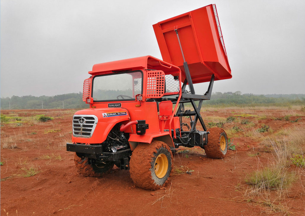 Tractor Type All Terrain Mini Site Dumper Electric Starter 1000kg Loading Weight supplier