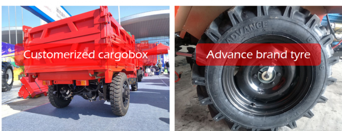 Easy To Drive Light Duty Tractor Dumper With Customized Cargo Box / Design 2