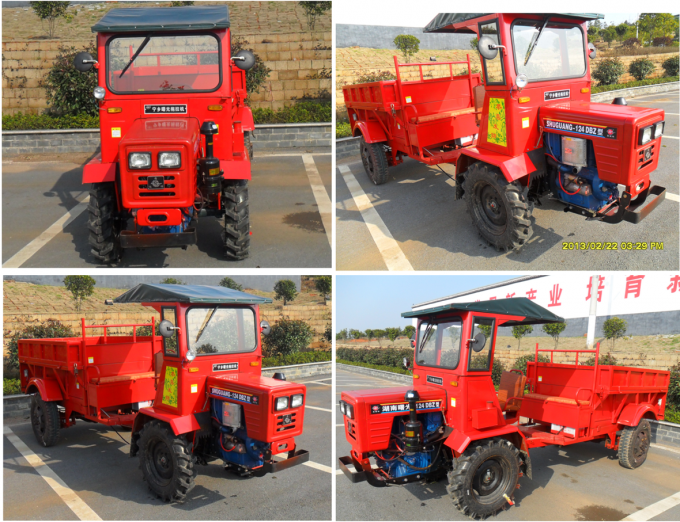 Articulated  Mini Tractor Dumper 18HP All Terrain Utility Vehicle for Agriculture in Oil Palm Plantation 1 Ton Payload 3