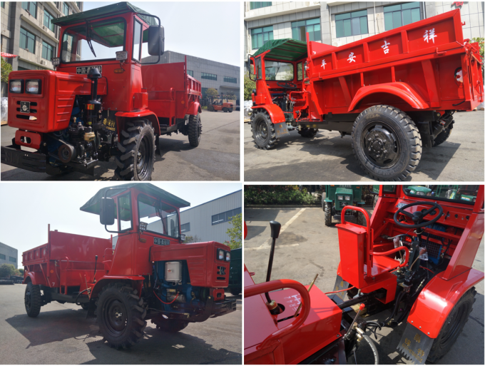 All Terrain Tractor Dumper Agriculture Equipments Full Hydraulic Steering 3