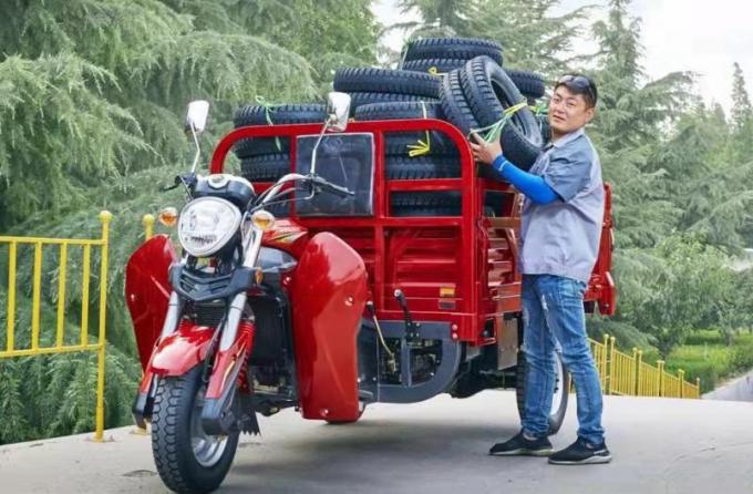 Electric Cargo Tricycle Dump Truck Diesel Trike 150CC Water Cooling Engine 0